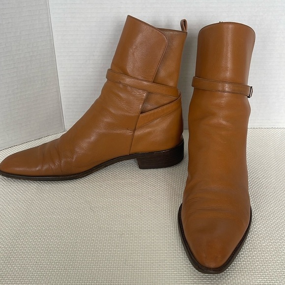 Gianni Milanesi Women's Leather Booties Size US 8 EU 38 Adjustable Ankle Strap - Picture 1 of 10